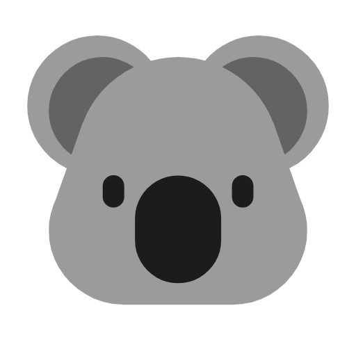 🐨 Emoji Koala en Microsoft Windows 11 23H2.