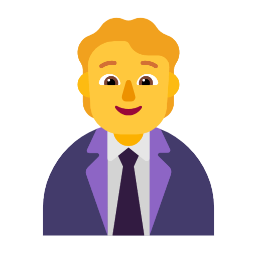Emoji 🧑‍💼 Persona Che Fa Un Lavoro D’ufficio su Microsoft Windows 11 23H2.