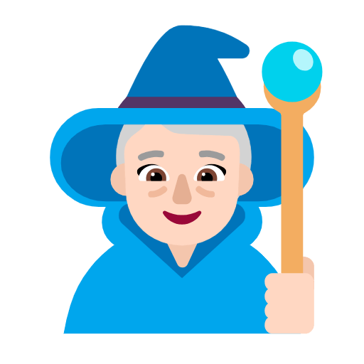 Emoji 🧙🏻‍♀️ Maga: Carnagione Chiara su Microsoft Windows 11 23H2.