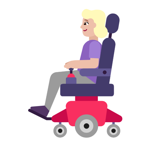 👩🏼‍🦼 Emoji Frau in elektrischem Rollstuhl: mittelhelle Hautfarbe Microsoft Windows 11 23H2.