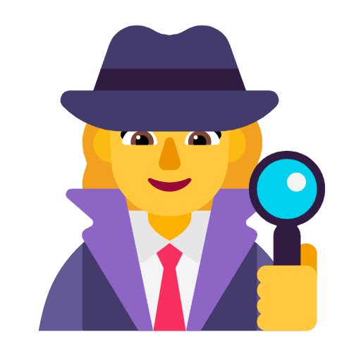 🕵️‍♀️ Emoji Detective Mujer en Microsoft Windows 11 23H2.