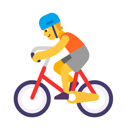 🚴 Emoji Persona En Bicicleta en Microsoft Windows 11 23H2.