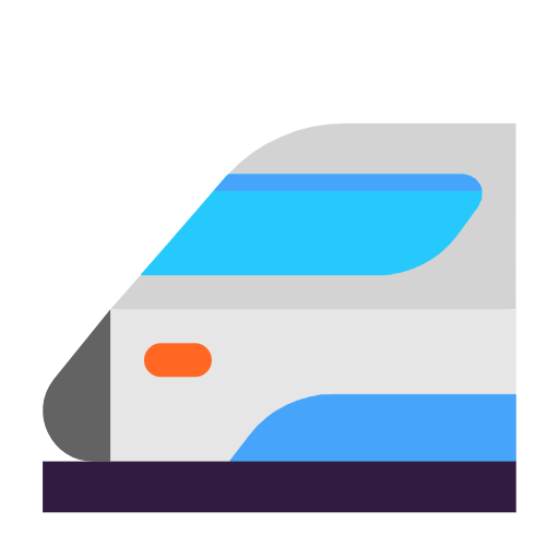 Émoji 🚅 Train à Grande Vitesse sur Microsoft Windows 11 23H2.