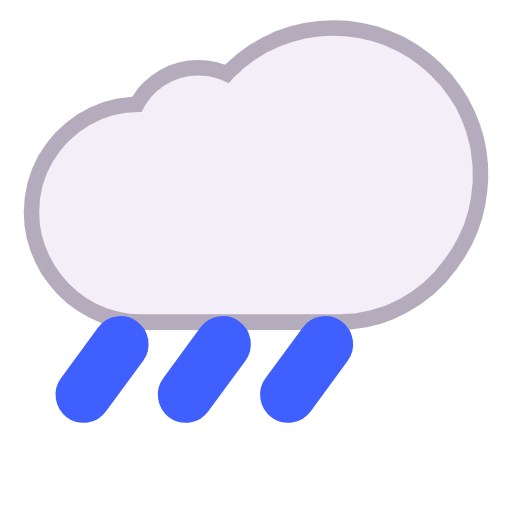 🌧️ Emoji Wolke mit Regen Microsoft Windows 11 23H2.