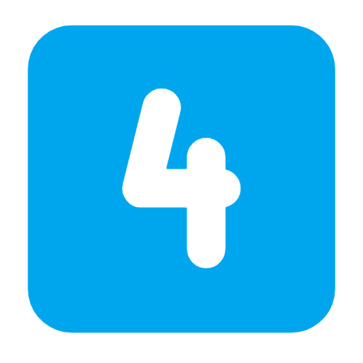 Emoji 4️⃣ Tasto: 4 su Microsoft Windows 11 23H2.