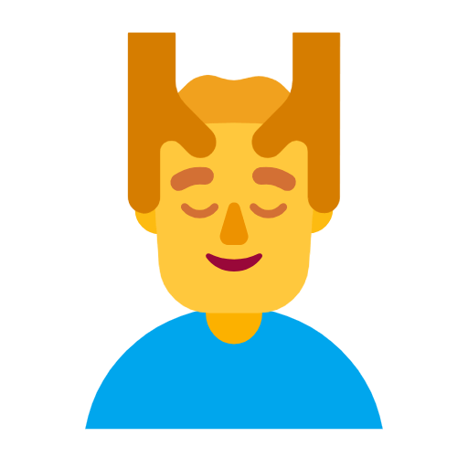 💆‍♂️ Emoji Hombre Recibiendo Masaje en Microsoft Windows 11 23H2.