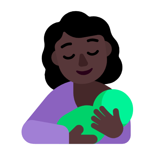🤱🏿 Emoji Lactancia Materna: Tono De Piel Oscuro en Microsoft Windows 11 23H2.