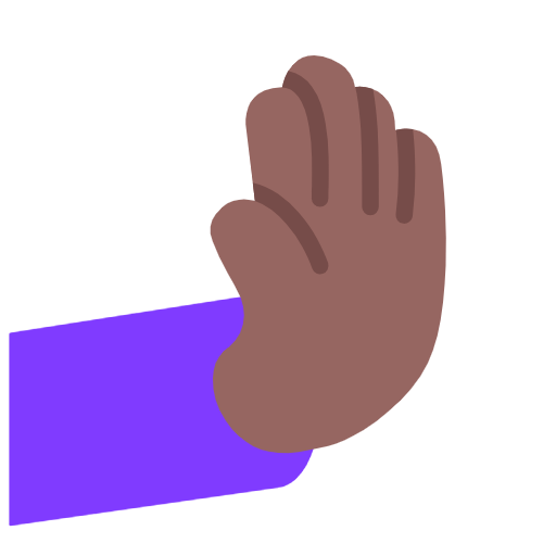 🫸🏾 Emoji Nach Rechts Drückende Hand: Mitteldunkle Hautfarbe Microsoft Windows 11 23H2.