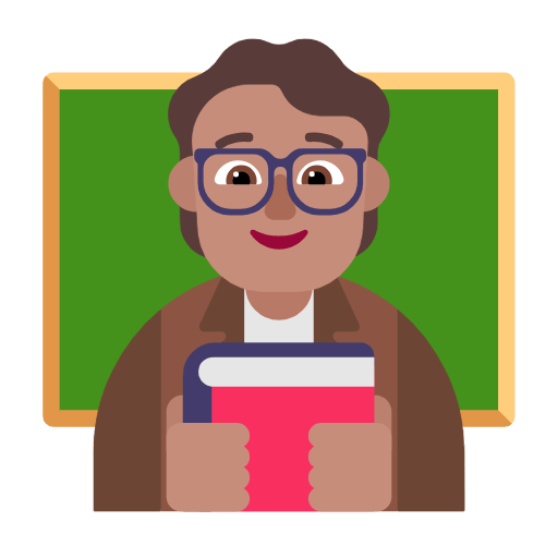 Emoji 🧑🏽‍🏫 Insegnante: Carnagione Olivastra su Microsoft Windows 11 23H2.