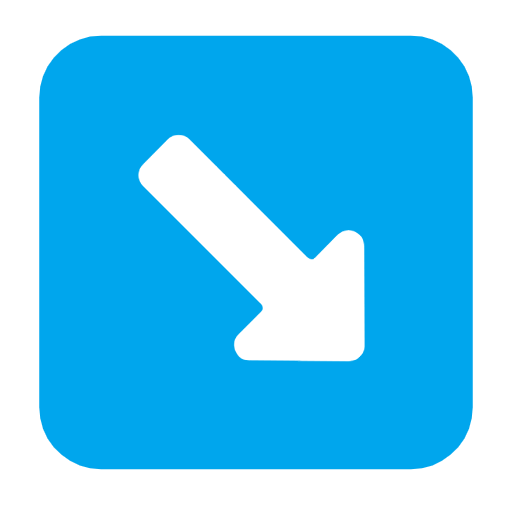 ↘️ Emoji Flecha Hacia La Esquina Inferior Derecha en Microsoft Windows 11 23H2.