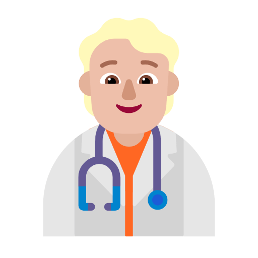 Emoji 🧑🏼‍⚕️ Persona Che Lavora Nella Sanità: Carnagione Abbastanza Chiara su Microsoft Windows 11 23H2.
