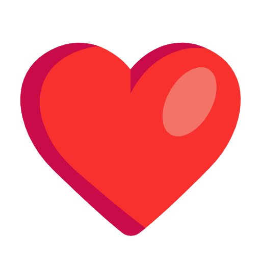 ❤️ Emoji Corazón Rojo en Microsoft Windows 11 23H2.