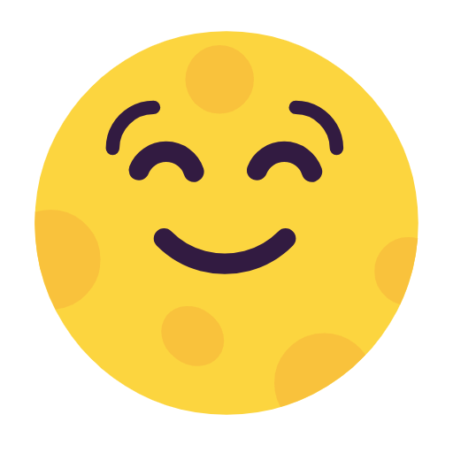 🌝 Emoji Luna Llena Con Cara en Microsoft Windows 11 23H2.