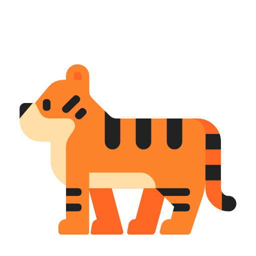 🐅 Emoji Tigre en Microsoft Windows 11 23H2.