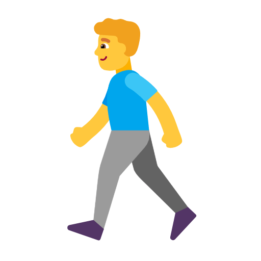 Emoji 🚶‍♂️ Uomo Che Cammina su Microsoft Windows 11 23H2.