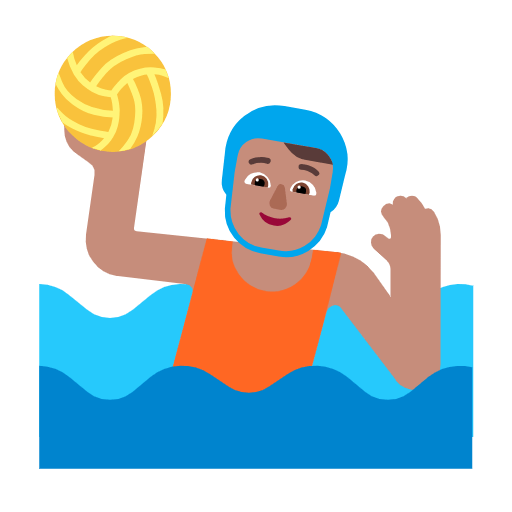 🤽🏽 Emoji Pessoa Jogando Polo Aquático: Pele Morena na Microsoft Windows 11 23H2.