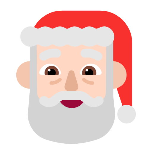 🎅🏻 Emoji Papá Noel: Tono De Piel Claro en Microsoft Windows 11 23H2.
