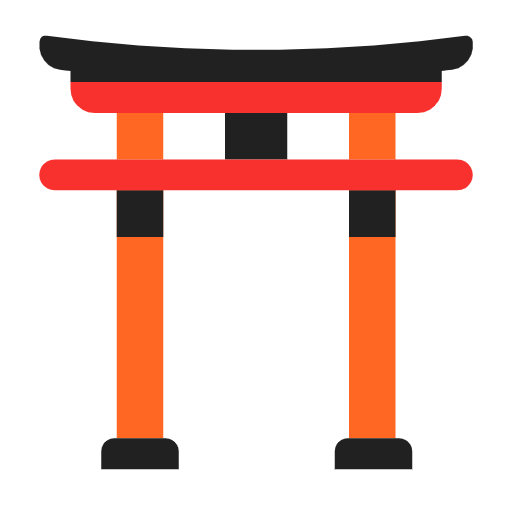 Émoji ⛩️ Sanctuaire Shinto sur Microsoft Windows 11 23H2.
