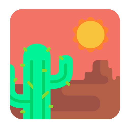 Emoji 🏜️ Deserto su Microsoft Windows 11 23H2.
