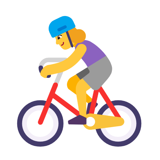 Émoji 🚴‍♀️ Cycliste Femme sur Microsoft Windows 11 23H2.