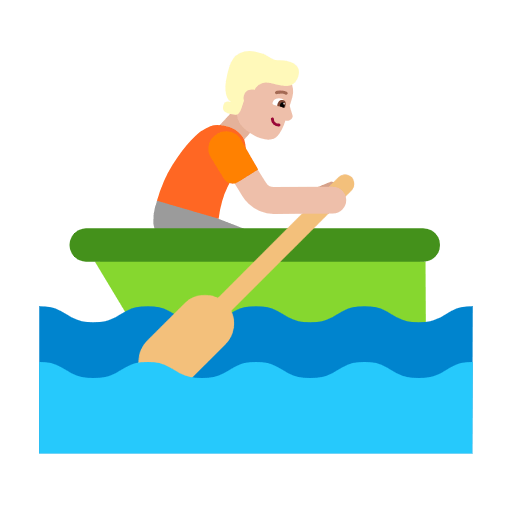 Emoji 🚣🏼 Persona In Barca A Remi: Carnagione Abbastanza Chiara su Microsoft Windows 11 23H2.