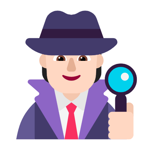 Emoji 🕵🏻 Detective: Carnagione Chiara su Microsoft Windows 11 23H2.