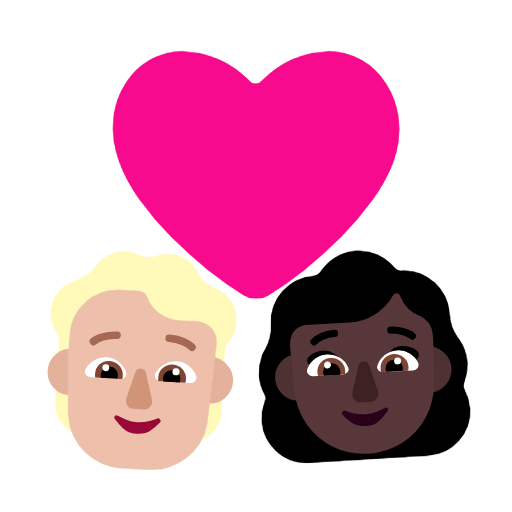 🧑🏼‍❤️‍👩🏿 Emoji Liebespaar: Person, Frau, mittelhelle Hautfarbe, dunkle Hautfarbe Microsoft Windows 11 23H2.