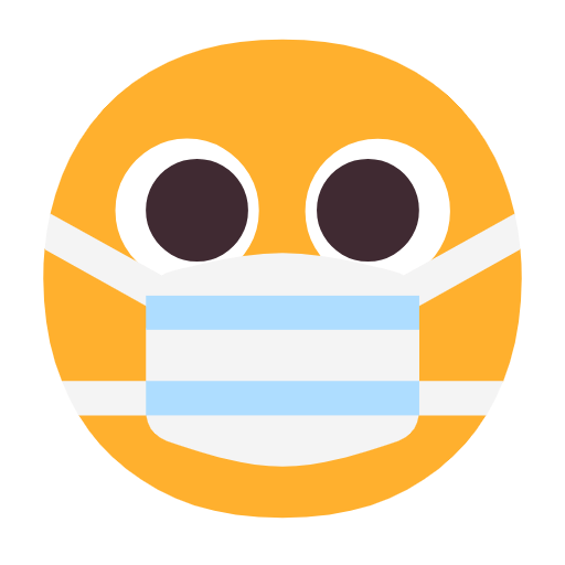 😷 Emoji Gesicht mit Atemschutzmaske Microsoft Windows 11 23H2.