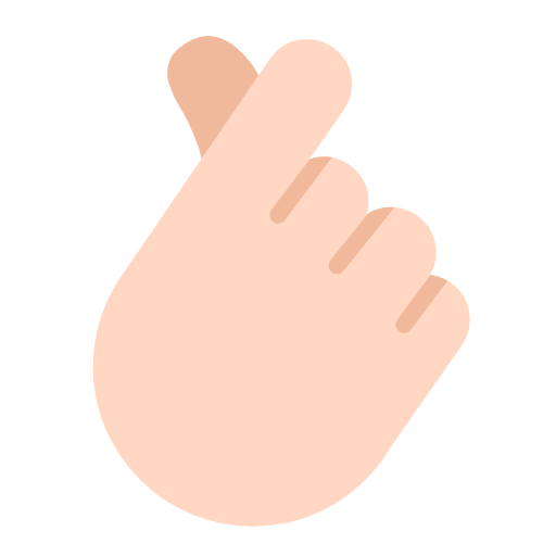 🫰🏻 Emoji Mano Con El Dedo Índice Y El Pulgar Cruzados: Tono De Piel Claro en Microsoft Windows 11 23H2.