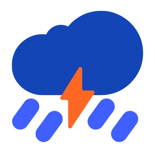 Wolke mit Blitz und Regen Microsoft Windows 11 23H2.