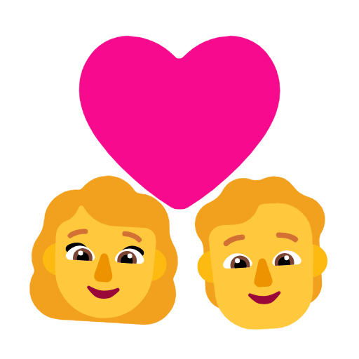 Emoji 👩‍❤️‍🧑 Coppia Con Cuore: Donna, persona su Microsoft Windows 11 23H2.