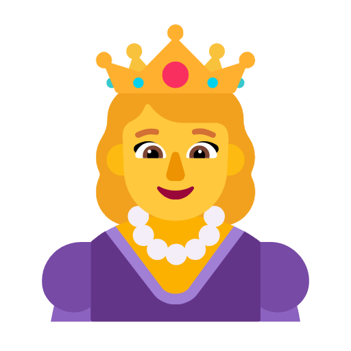 👸 Emoji Princesa en Microsoft Windows 11 23H2.