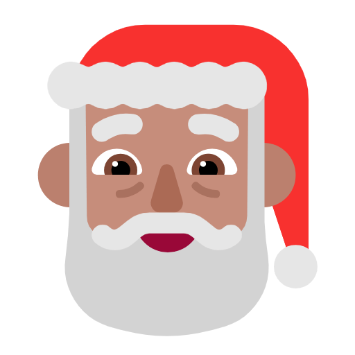Père Noël : Peau Légèrement Mate Microsoft Windows 11 23H2.