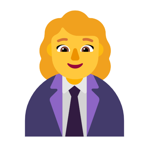 👩‍💼 Emoji Oficinista Mujer en Microsoft Windows 11 23H2.