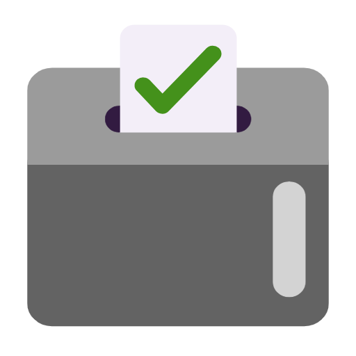 🗳️ Emoji Urne mit Wahlzettel Microsoft Windows 11 23H2.