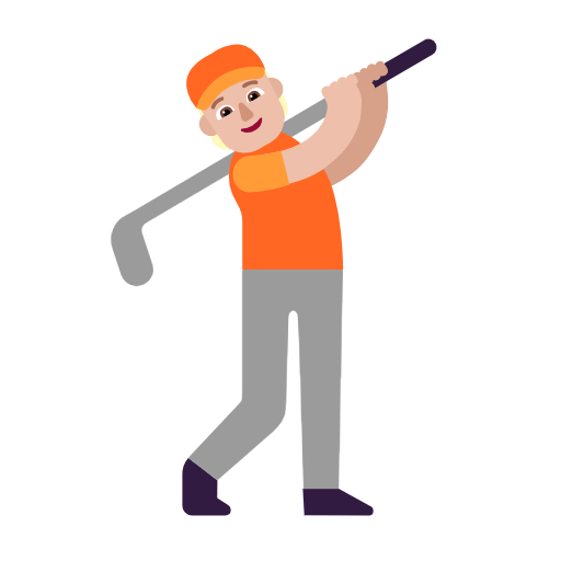 Emoji 🏌🏼 Persona Che Gioca A Golf: Carnagione Abbastanza Chiara su Microsoft Windows 11 23H2.