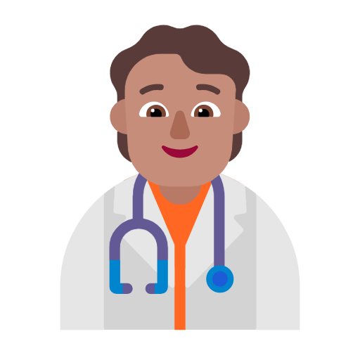🧑🏽‍⚕️ Emoji Arzt/Ärztin: mittlere Hautfarbe Microsoft Windows 11 23H2.