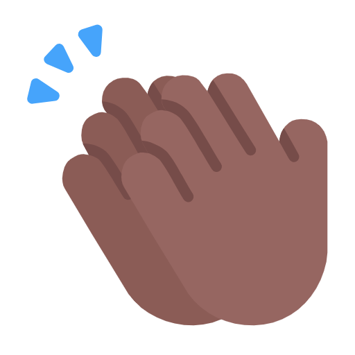 👏🏾 Emoji klatschende Hände: mitteldunkle Hautfarbe Microsoft Windows 11 23H2.