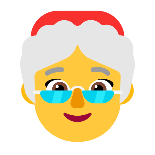 Emoji 🤶 Mamma Natale su Microsoft Windows 11 23H2.