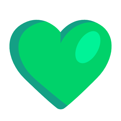 💚 Emoji Corazón Verde en Microsoft Windows 11 23H2.