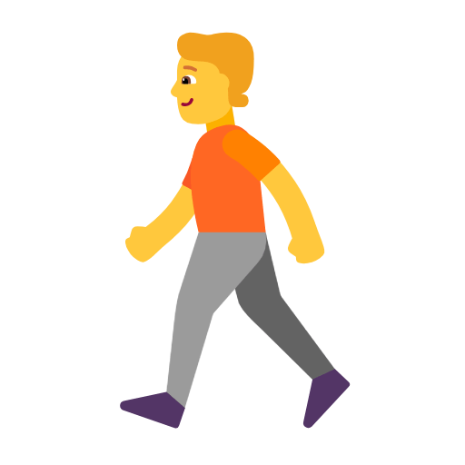 🚶 Emoji Persona Caminando en Microsoft Windows 11 23H2.