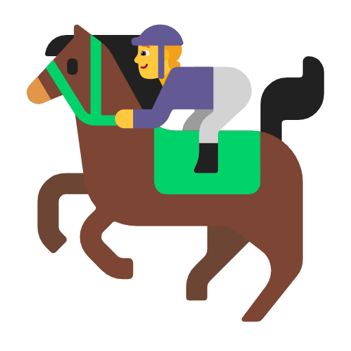 🏇 Emoji Pferderennen Microsoft Windows 11 23H2.