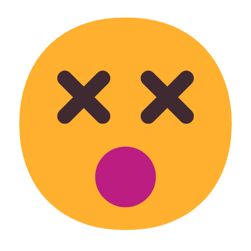 😵 Emoji benommenes Gesicht Microsoft Windows 11 23H2.