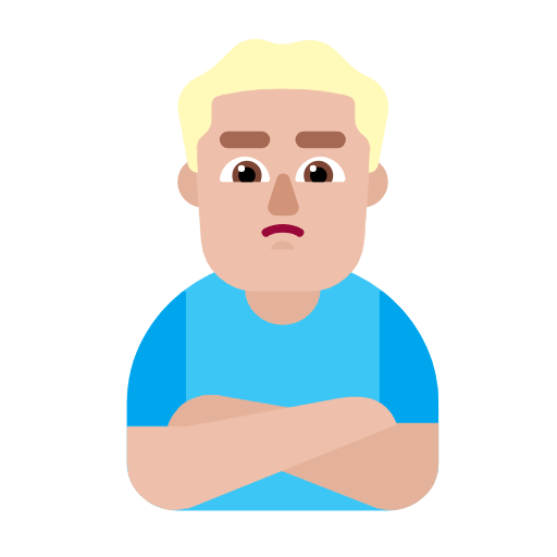 🙎🏼‍♂️ Emoji Homem Fazendo Bico: Pele Morena Clara na Microsoft Windows 11 23H2.