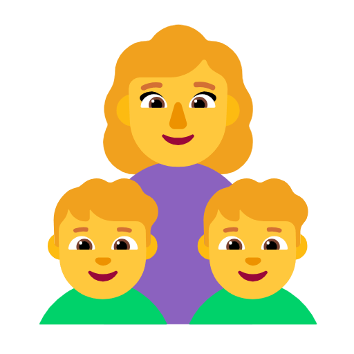Famille : Femme, Garçon Et Garçon Microsoft Windows 11 23H2.