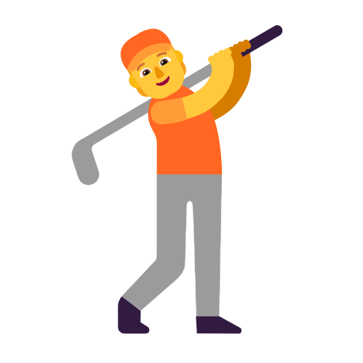 Émoji 🏌️ Joueur De Golf sur Microsoft Windows 11 23H2.