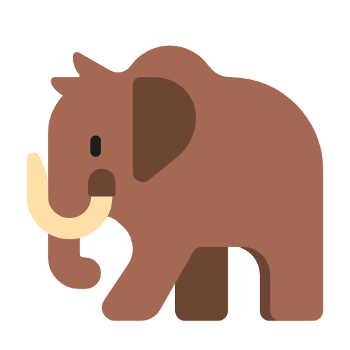 Emoji 🦣 Mammut su Microsoft Windows 11 23H2.