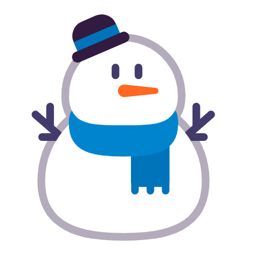 Emoji ⛄ Pupazzo Di Neve Senza Neve su Microsoft Windows 11 23H2.