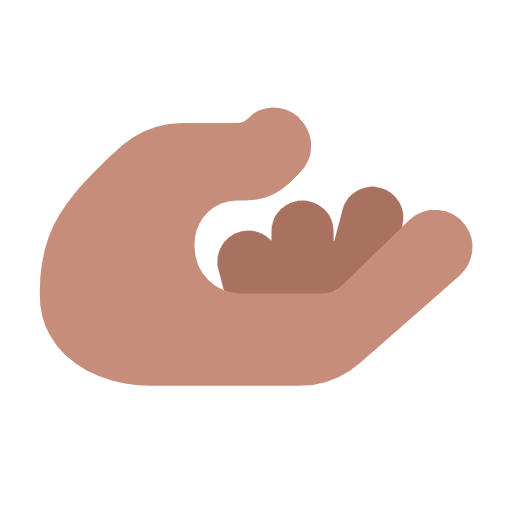 🫴🏽 Emoji Handfläche Nach Oben: mittlere Hautfarbe Microsoft Windows 11 23H2.