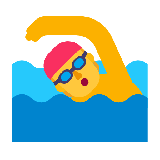 🏊 Emoji Persona Nadando en Microsoft Windows 11 23H2.